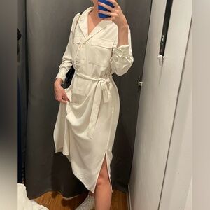 White long white Uniqlo dress